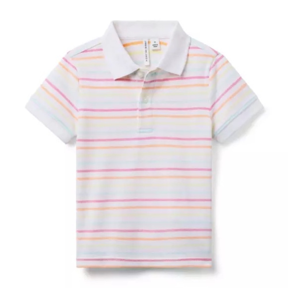 NWT Janie and Jack The Classic Striped Pique Polo, 6